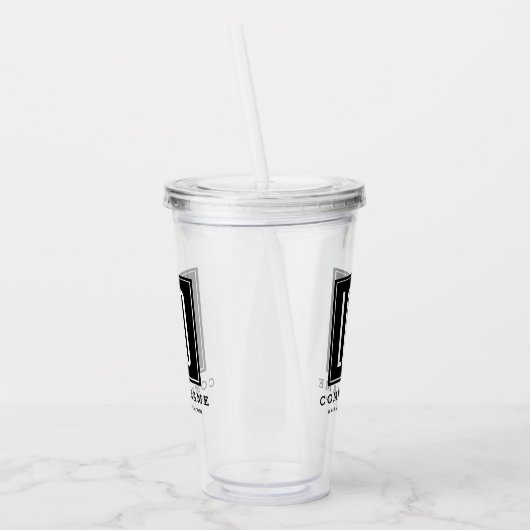 Werbeaktion für kundenspezifische Firmenlogos Acryltrinkbecher (Links)