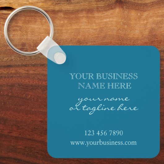 Werbeaktion für kundenspezifische Firmenlogos Aqua Schlüsselanhänger (Vorderseite)