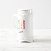 Werbeaktion für kundenspezifische Firmenlogos Bierglas (Vorderseite Links)