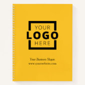 Werbeaktion für kundenspezifische Firmenlogos Gelb Notizblock (Vorderseite)