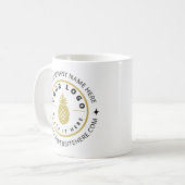 Werbeaktion für kundenspezifische Firmenlogos Kaffeetasse (Vorderseite Links)