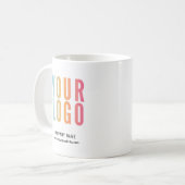 Werbeaktion für kundenspezifische Firmenlogos Kaffeetasse (Vorderseite Links)