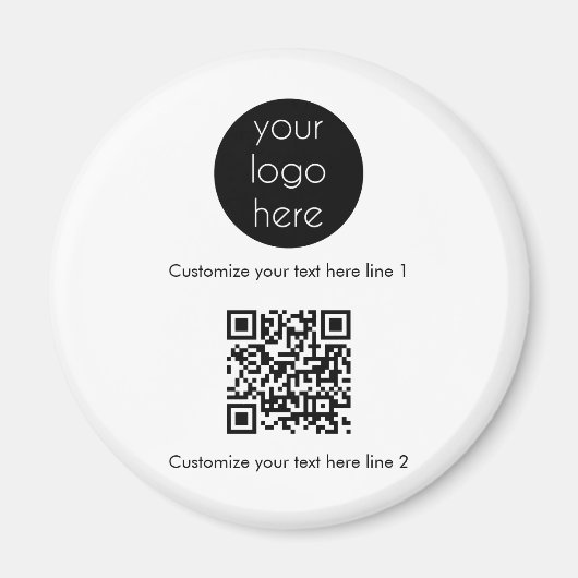 Werbeaktion für kundenspezifische Firmenlogos Magnet (Vorne)