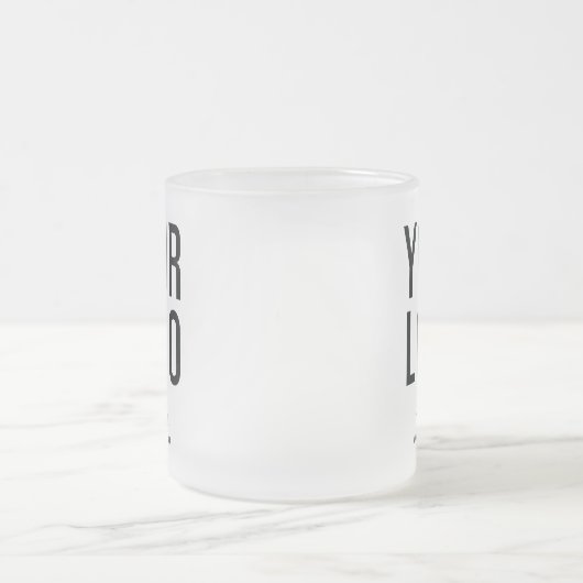 Werbeaktion für kundenspezifische Firmenlogos Mattglastasse (Mittel)