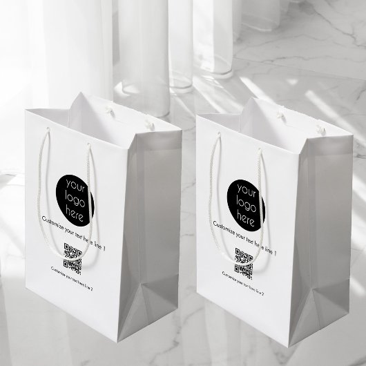 Werbeaktion für kundenspezifische Firmenlogos Mittlere Geschenktüte