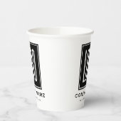 Werbeaktion für kundenspezifische Firmenlogos Pappbecher (Links)