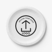 Werbeaktion für kundenspezifische Firmenlogos Pappteller (Vorderseite)