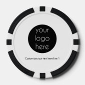 Werbeaktion für kundenspezifische Firmenlogos Pokerchips (Vorderseite)