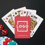 Werbeaktion für kundenspezifische Firmenlogos Rot Spielkarten<br><div class="desc">Gehen Sie über den typischen Werbe-Stift oder Notizblock hinaus und geben Sie ein individualisierbares Kartendeck mit Ihrem Logo und Website-URL. Setzen Sie die Anpassung des Brandings auf die nächste Stufe,  indem Sie eine Hintergrundfarbe auswählen,  die Ihrer Markenfarbe entspricht.</div>