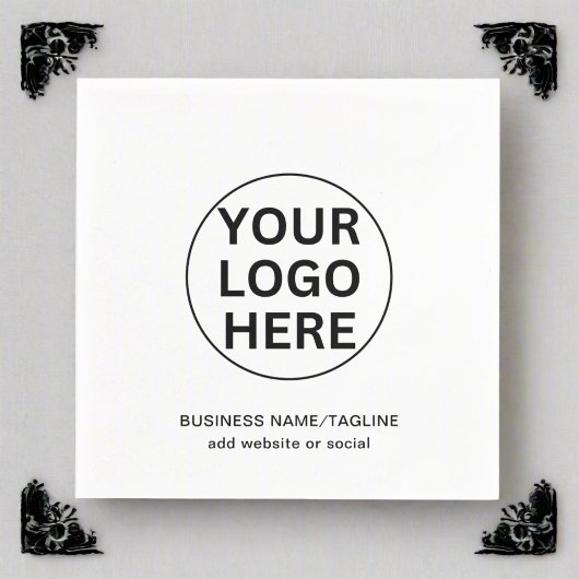 Werbeaktion für kundenspezifische Firmenlogos Schw Serviette