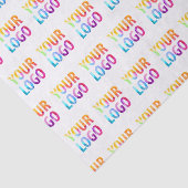 Werbeaktion für kundenspezifische Firmenlogos Seidenpapier (Ausschnitt)