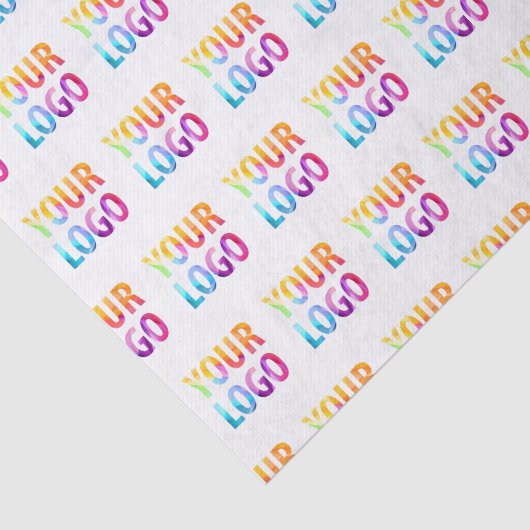 Werbeaktion für kundenspezifische Firmenlogos Seidenpapier (Ausschnitt)