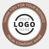 Werbeaktion für kundenspezifische Firmenlogos Viel Runder Aufkleber (Vorderseite)