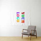 Werbeaktion für kundenspezifische Firmenlogos Wandteppich (Beispiel (Horizontal))