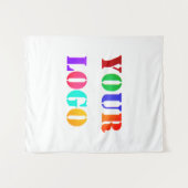 Werbeaktion für kundenspezifische Firmenlogos Wandteppich (Vorderseite (Horizontal))