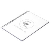 Werbeaktion für kundenspezifische Logos Notizblock (Linke Seite)