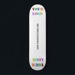 Werbeaktion für kundenspezifische Logos Personalis Skateboard<br><div class="desc">Kundenspezifische Logos und Textwerbung Personalisiert - Hinzufügen von Logo/Bild und Text/Informationen - Ändern Sie die Größe und verschieben Sie Elemente mit dem Anpassungsprogramm. Wählen Sie / fügen Sie Ihre Lieblings-Hintergrundfarbe!</div>