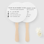 Werbeaktion für kundenspezifische Unternehmen Fächer (Vorne und Hinten)