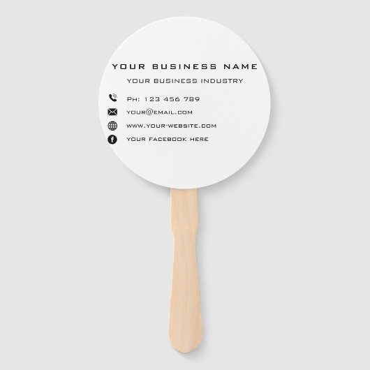 Werbeaktion für kundenspezifische Unternehmen Fächer (Vorderseite)