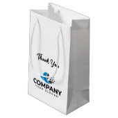 Werbeaktion für kundenspezifische Unternehmen Kleine Geschenktüte (Rückseite Schrägansicht)