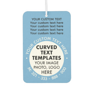 Werbeaktion für kundenspezifisches Logo BLAU Car A Autolufterfrischer