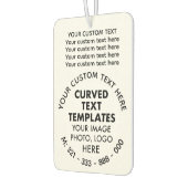 Werbeaktion für kundenspezifisches Logo WHITE Car  Autolufterfrischer (Links)