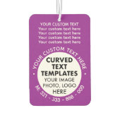 Werbeaktion für LILA Automobil-Freshener mit eigen Autolufterfrischer (Rückseite)