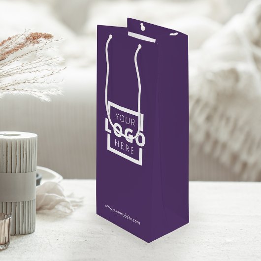 Werbeaktion für Lila Firmenlogos Geschenktüte Für Weinflaschen