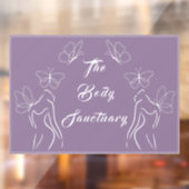 Werbeaktion für lila Logos für Frauen Fensteraufkleber (Blatt 2)