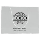 Werbeaktion für Logo "Light Gray Business" mit Mar Große Geschenktüte (Rückseite)