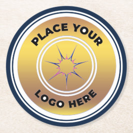 Werbeaktion für Logo-Unternehmen Runder Pappuntersetzer