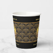 Werbeaktion für Logomitarbeiter Pappbecher (Links)