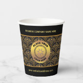 Werbeaktion für Logomitarbeiter Pappbecher (Vorderseite)