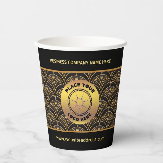 Werbeaktion für Logomitarbeiter Pappbecher (Vorderseite)