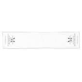 Werbeaktion für Minimalistische Business Monogram Kurzer Tischläufer (Horizontal)