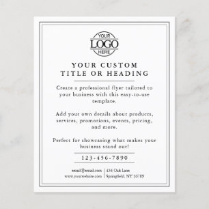 Werbeaktion für Minimalistische, einfach rosa Firm Flyer