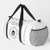 Werbeaktion für Minimalistisches, einfaches Firmen Duffle Bag (Rechte Ecke)