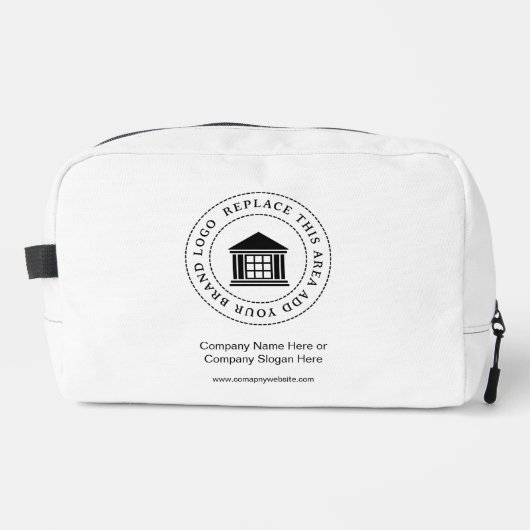 Werbeaktion für Minimalistisches, einfaches Firmen Waschbeutel (Vorderseite)