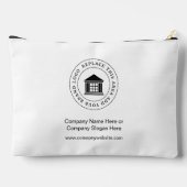 Werbeaktion für Minimalistisches, einfaches Firmen Zubehörtasche (Rückseite)