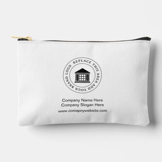 Werbeaktion für Minimalistisches, einfaches Firmen Zubehörtasche (Vorderseite)