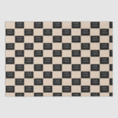 Werbeaktion für moderne Firmenlogo Beige Seidenpapier (Vorderseite)