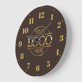 Werbeaktion für moderne Firmenlogo Große Wanduhr (Winkel)