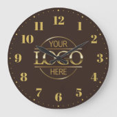 Werbeaktion für moderne Firmenlogo Große Wanduhr (Vorderseite)