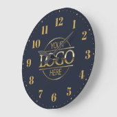 Werbeaktion für moderne Firmenlogo Große Wanduhr (Winkel)