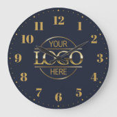 Werbeaktion für moderne Firmenlogo Große Wanduhr (Vorderseite)