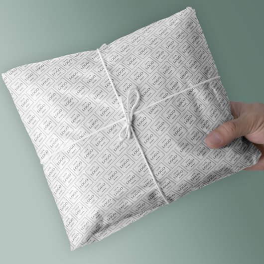 Werbeaktion für moderne Firmenlogo Seidenpapier