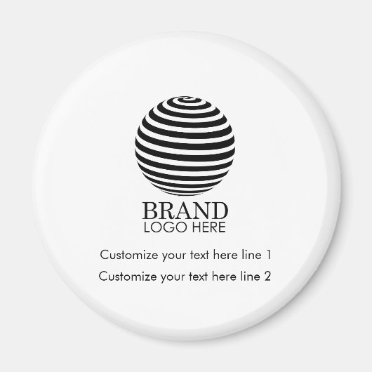 Werbeaktion für moderne Logo-Unternehmen Magnet (Vorne)