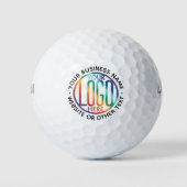 Werbeaktion für moderne Unternehmen mit Firmenlogo Golfball (Vorderseite)