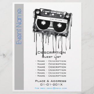 Werbeaktion für musikalische Veranstaltungen Flyer