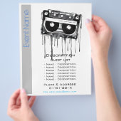 Werbeaktion für musikalische Veranstaltungen Flyer (Hand)